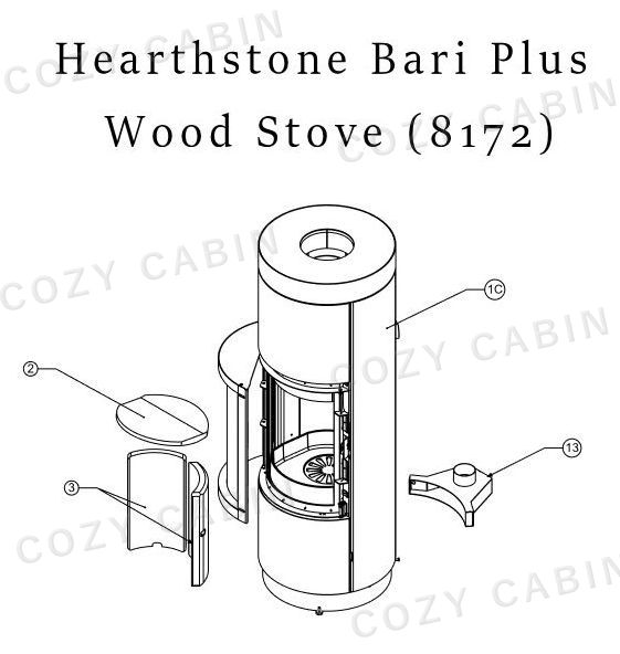 Bari Plus Wood Stove (8172) #8172